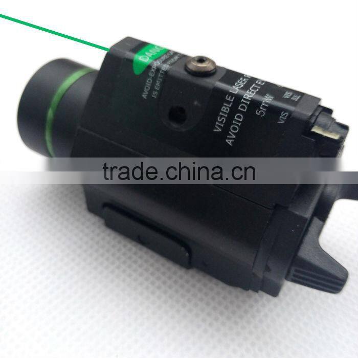 Tactical hunting green laser sight and 200 lumen CREE Q5 LED light combo with strobe laser