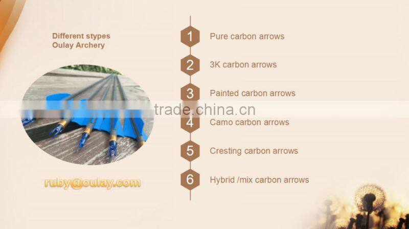 Painted Matt Black And Black Carbon Fiber Archery Arrow Shafts