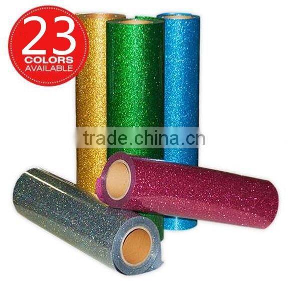 Glitter Heat Transfer Vinyl Sheets For T-shirt