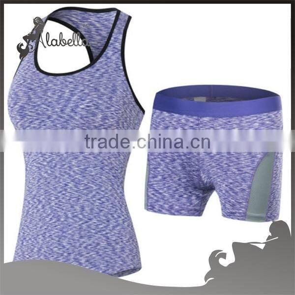 2 pcs fashion yoga gym bodybuilding fitness sports wear set clothing for women