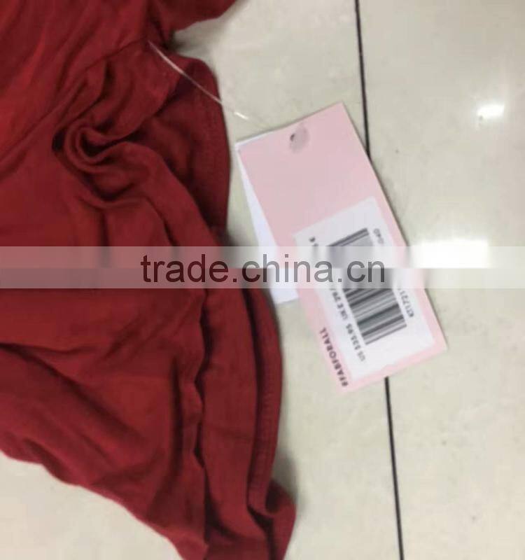 Yiwu stock fashion wine ladies tops