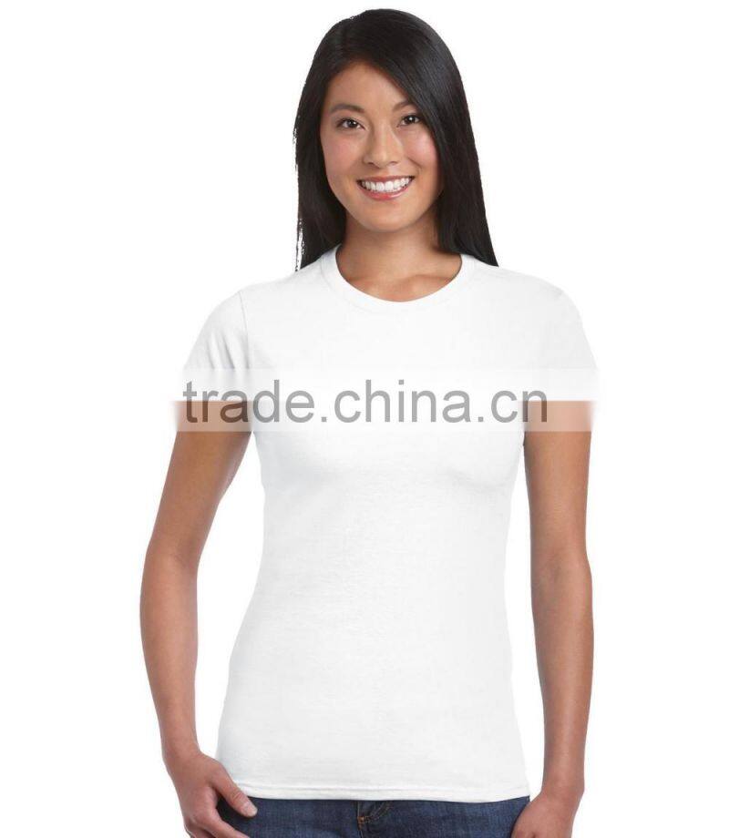 180g 100% cotton blank o-neck women T-shirt