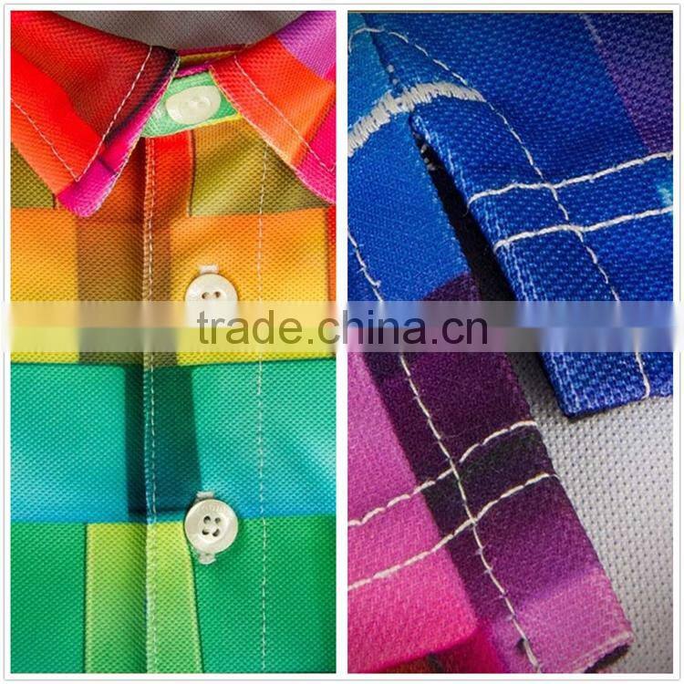 Custom Casual blank funny golf polo dri fit shirt Sport Tops 3D Animal Lion Pattern for men