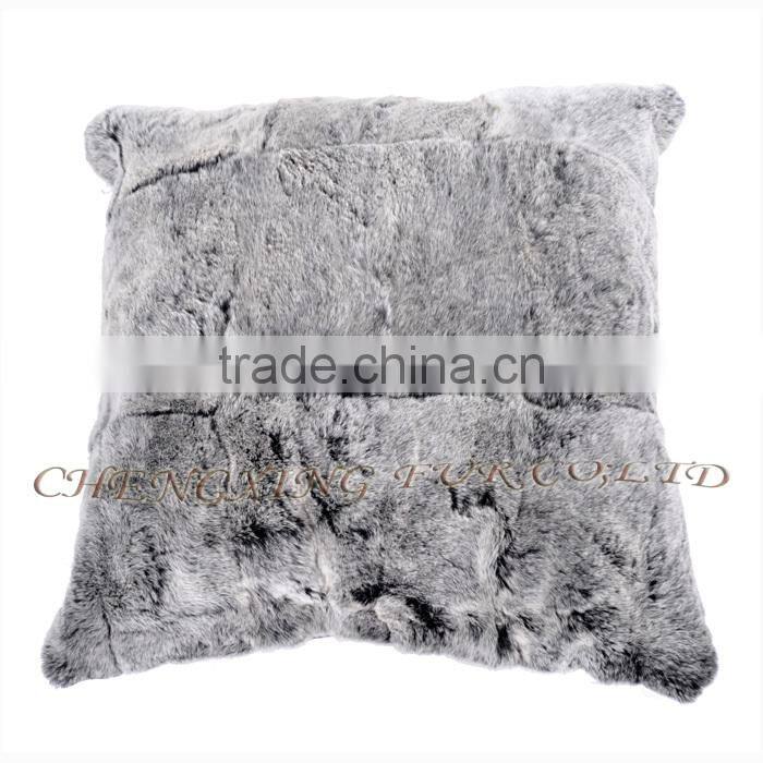 CX-D-44A Home Decoration Real Rex Rabbit Fur Sofa Cushions and Pillow