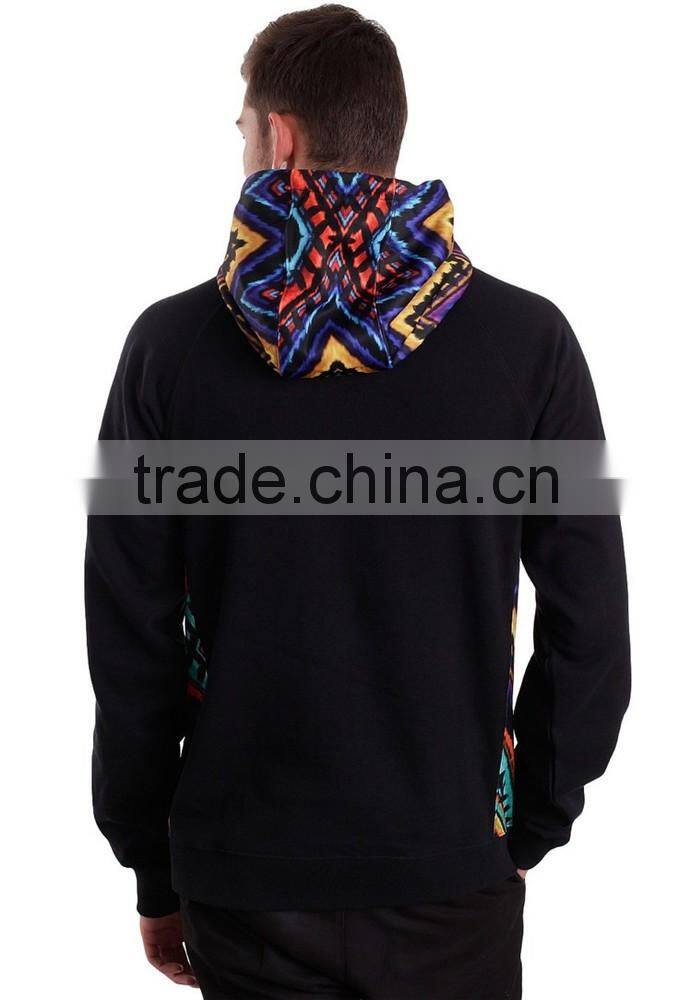 Men trendy hoody sweatshirts print hoodie without zipper pullover hoodie