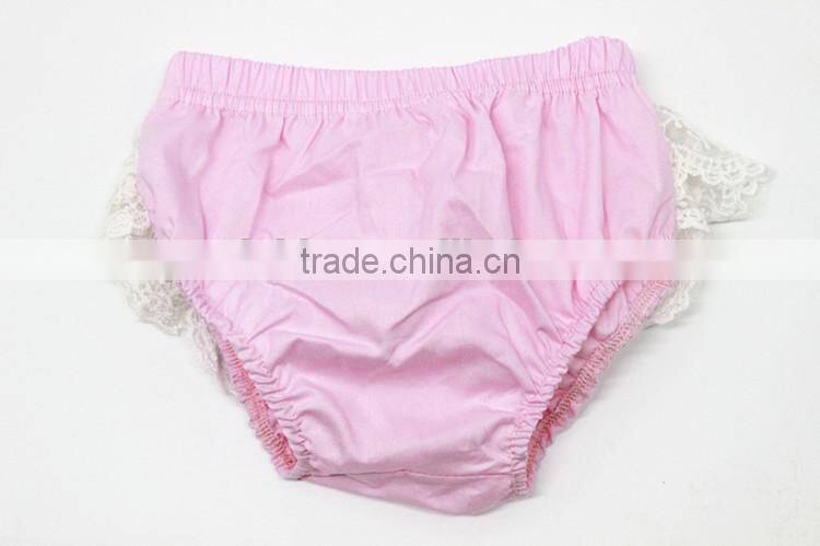 Cute pink childrens toddlers baby underwear girls infant diaper covers lace kids diaper cover