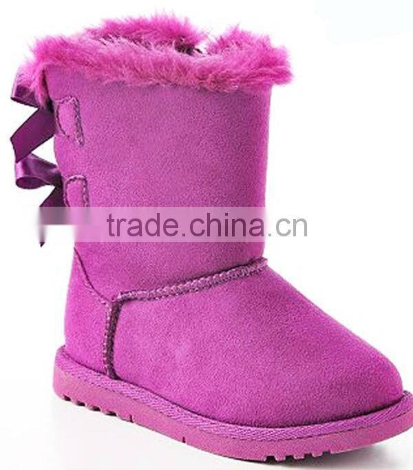 Purple Wholesale Children Squeaky Boots Winter Boots