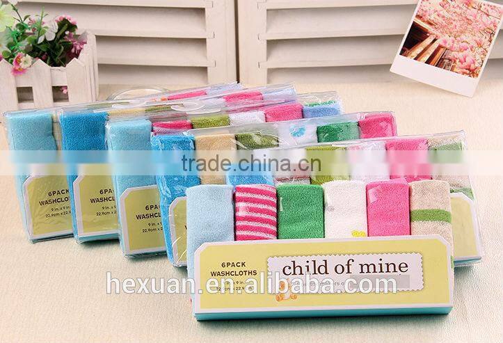 OEM or Stocked, 6pcs gift set, wash handkerchiefs/face cloth/Towel handkerchief
