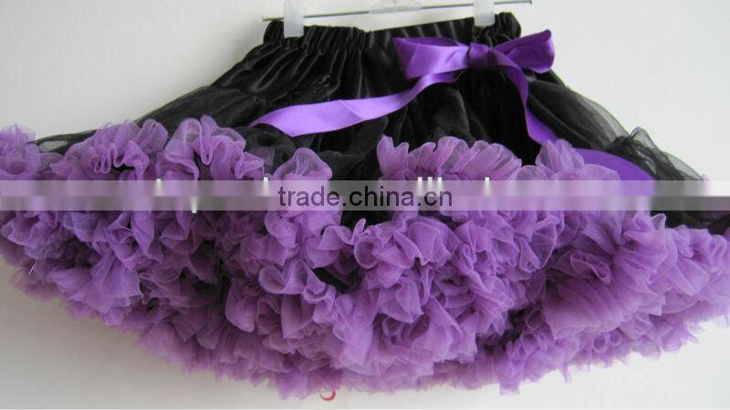black white baby girl fluffy pettiskirts girl's tutu skirts
