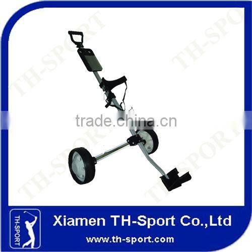 Hot sale can fold golf push trolley