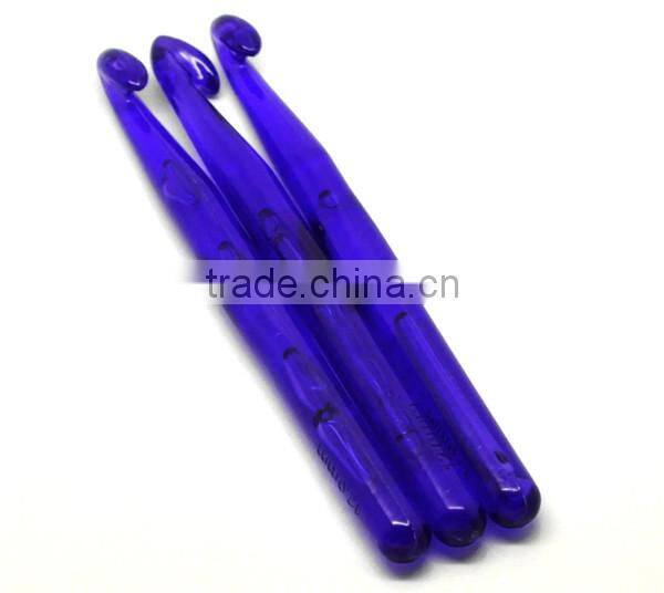 Wholesale 5PCs 12mm, 14.8cm long Acrylic Crochet Hook
