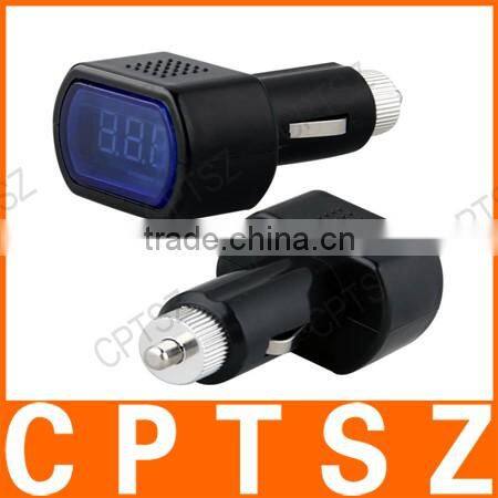 USB Car voltmeter / digital auto voltage detector / battery voltage meter monitor detector count