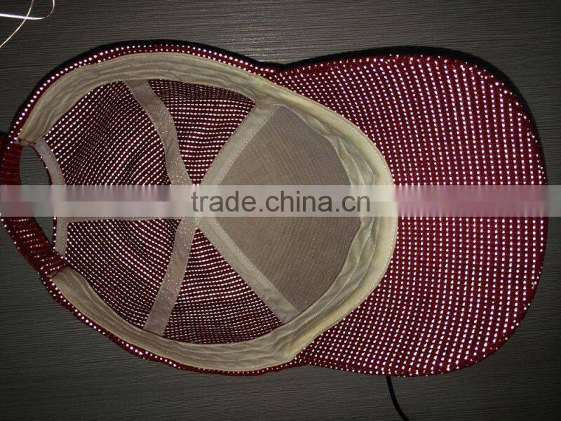 Colorful glow in the dark reflective knitting hat for safety