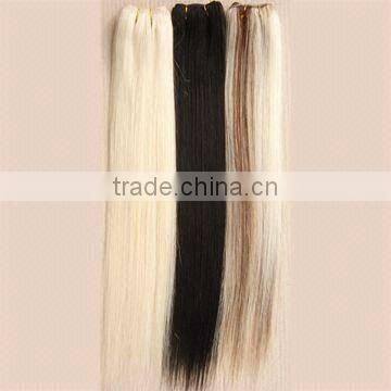human hair mixed synthetic fiber hair weaving