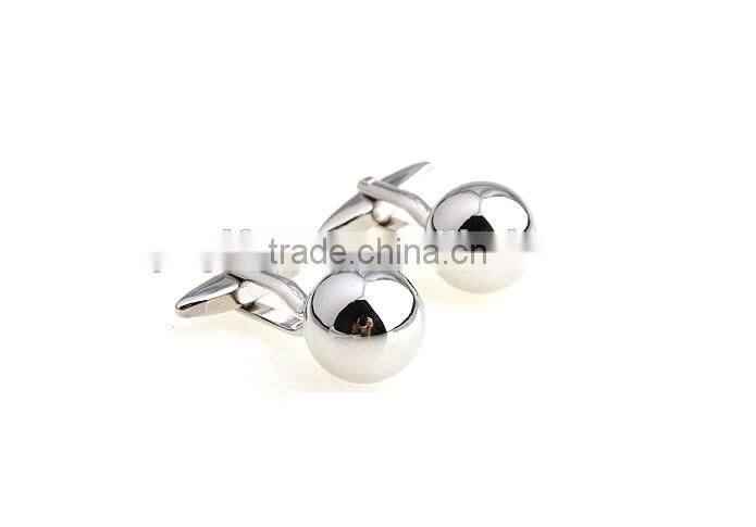 2 pcs Men Stainless Steel Round Fashion Cufflinks