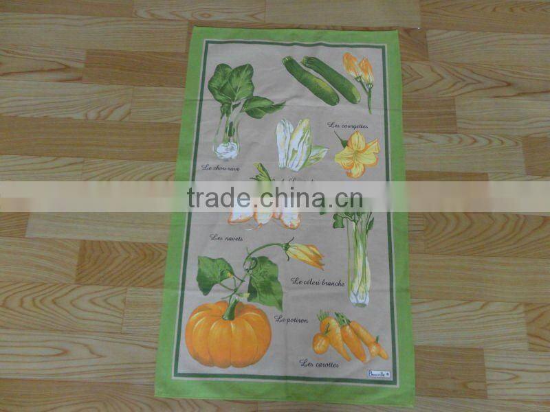 Linen/cotton printed kitchen towels