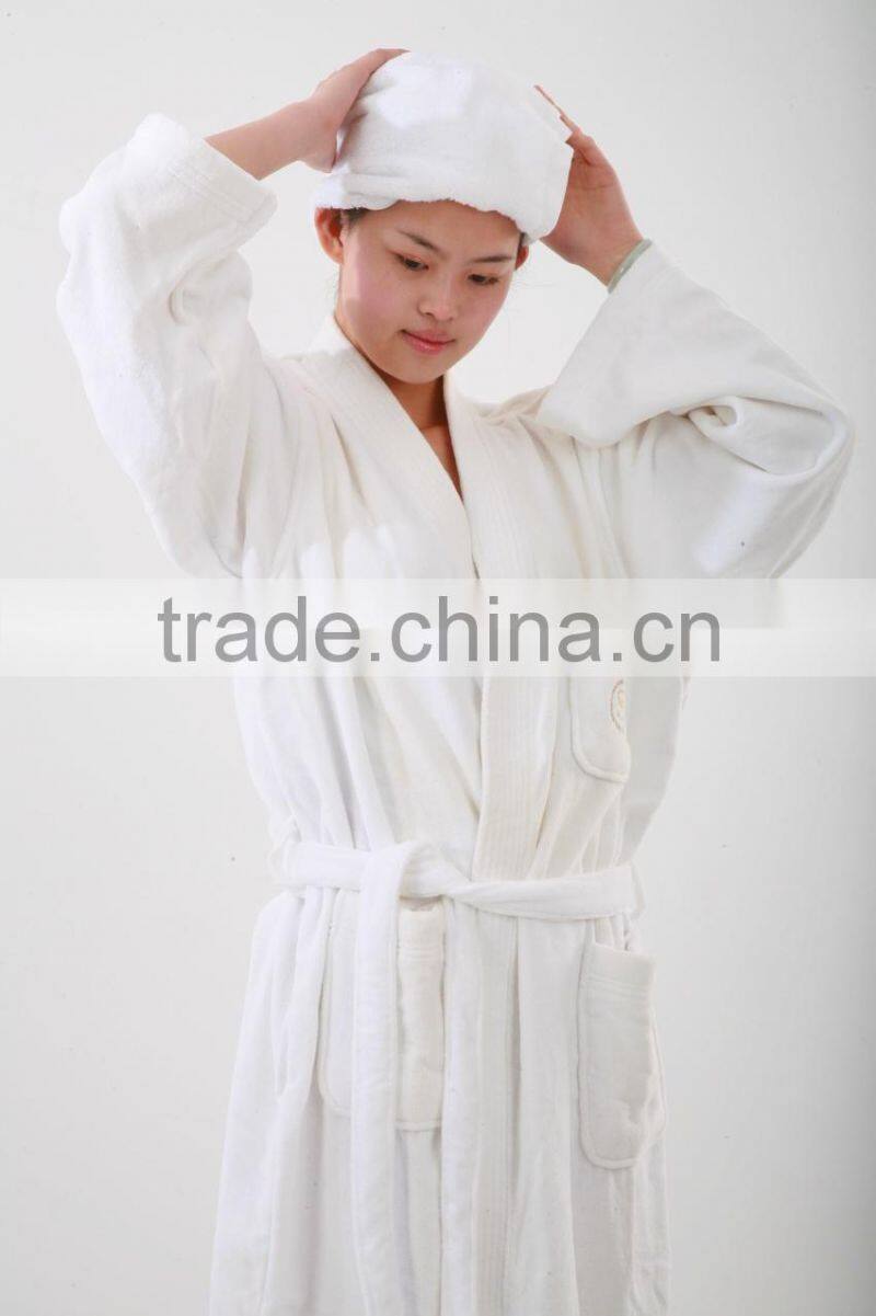 High Quality Hotel 100% Cotton Terry Bathrobe China Manufacture
