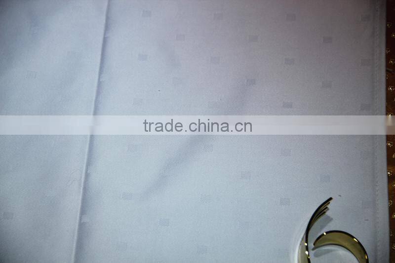 custom white cotton jacquard table napkin for hotel &wedding