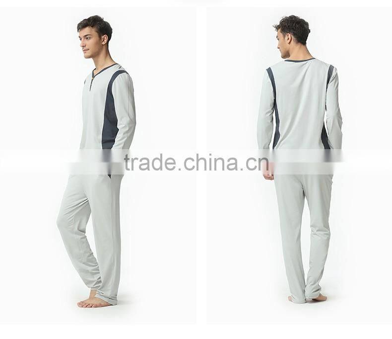 China Supplier Quality Qianxiu Long Sleeve Casual Men Night Wear For Wholesale