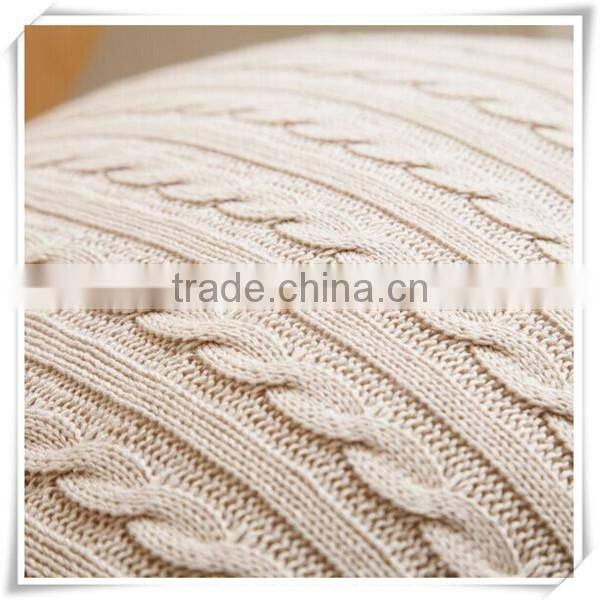 Good style cotton small office hold the twist knitting buttons cushions wool knit pillowcases