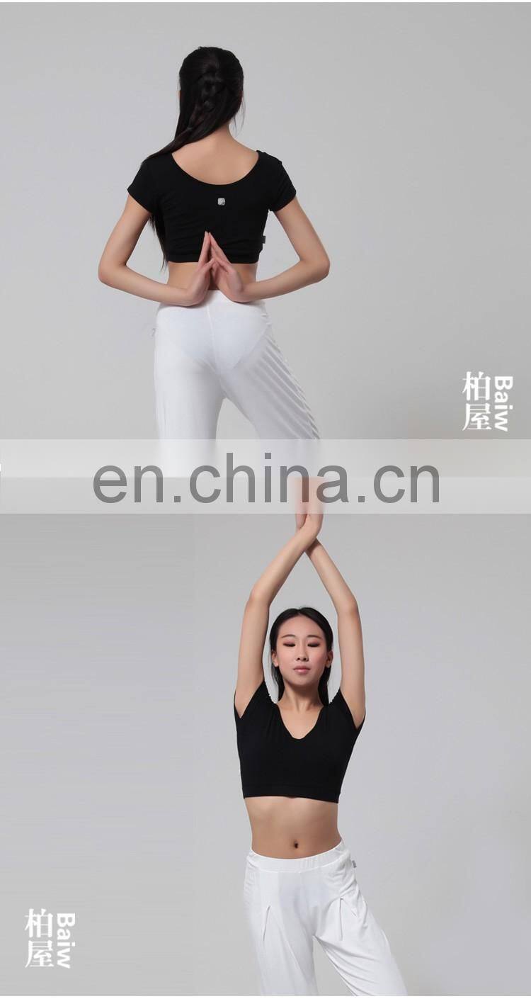 116172014 Jazz Dance Tops With lining Fitness Top