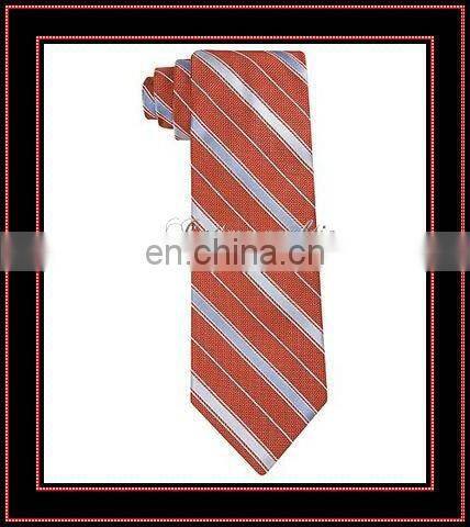 stripe silk & microfiber business necktie