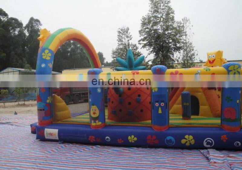 Inflatable Sponge Bob city playground,children playground