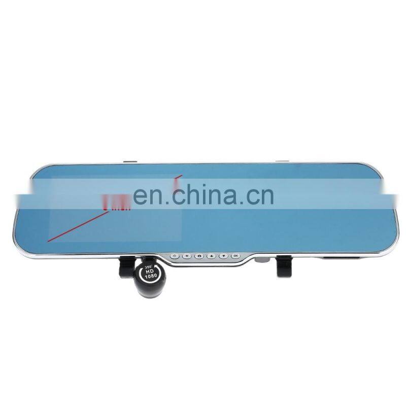 1080P Car Camera Recorder 5" Android GPS Navigation Rear view Mirror DVR Dual Camera Bluetooth WIFI Night Vision