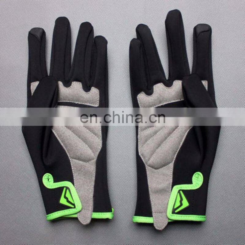 Waterproof Riding Racing Bike Gel Cycling Full Finger Shockproof Gloves, Black Sports Racing Cycle Gloves For Ladies And Gents