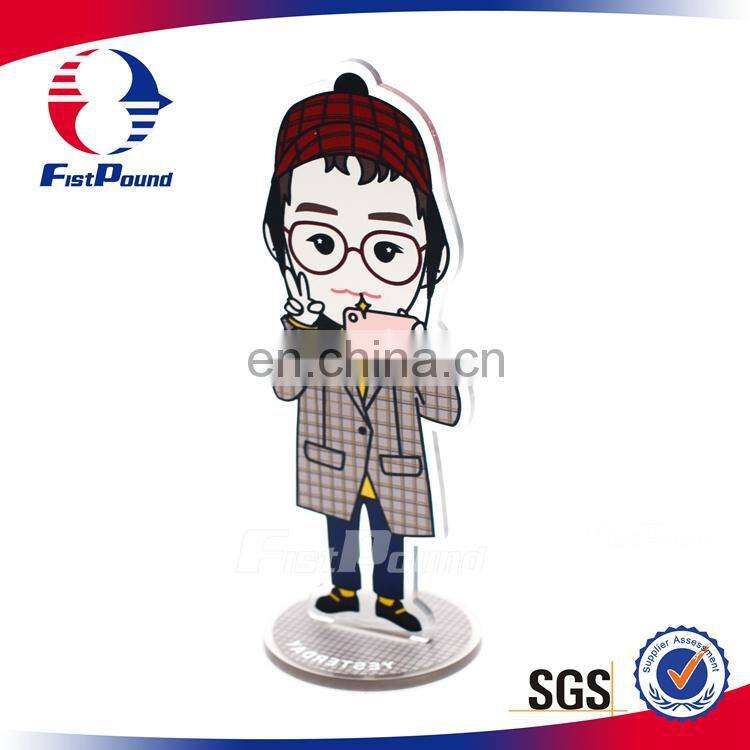 New material acrylic comic anime character decoration with pedestal