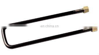 Truck spare parts square black paint u bolt and nuts for leaf spring