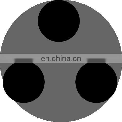 Black carbon inside conductive nylon filaments 60D/9F cross section outer ring type Anti-static Yarn-XTAA200