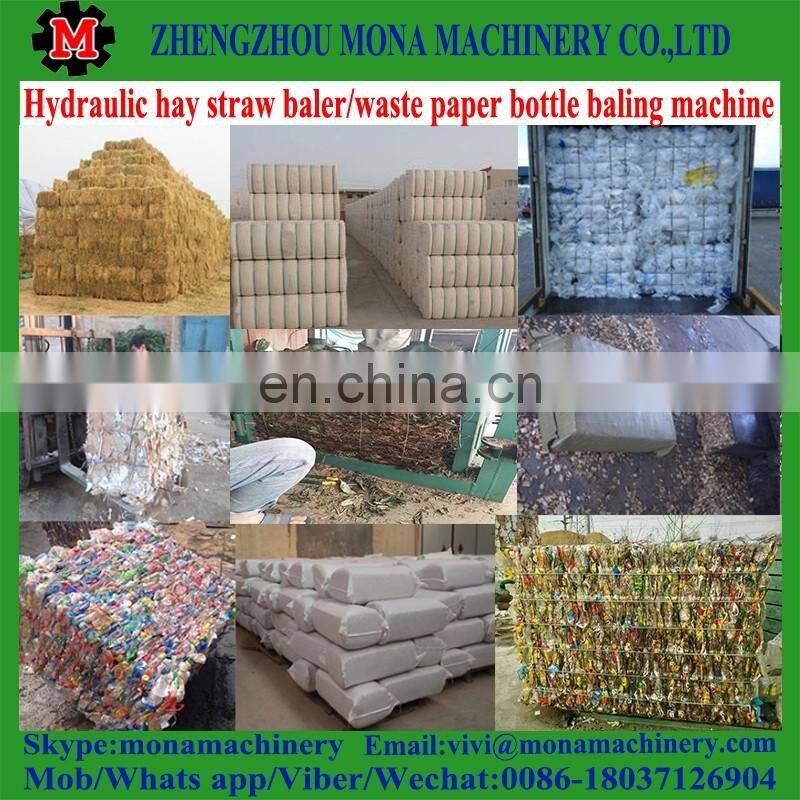 Vertical hydraulic cardboard baling press machine waste paper baler machine clothes bale machine