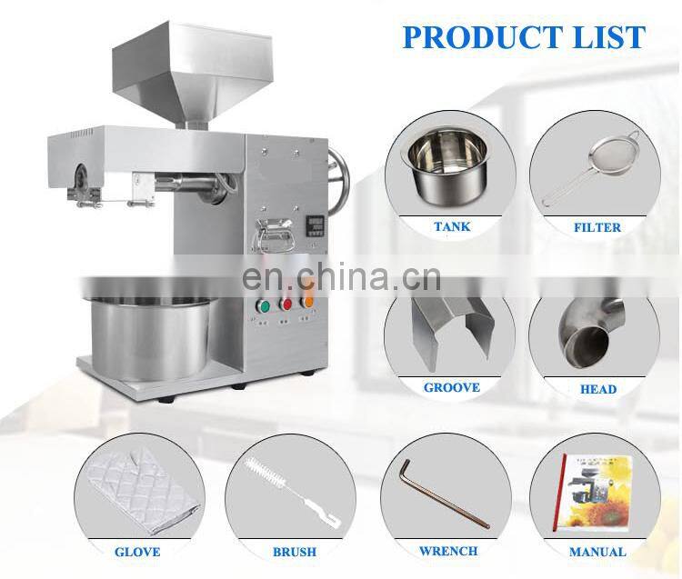 220V commerical cold oil press machine,coconut palm kernel sunflower seeds oil extractor, oil expeller