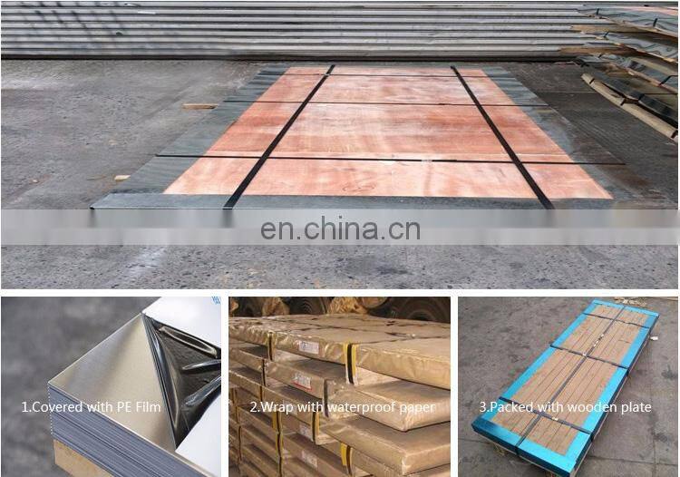 cold rolled ss304 No.8 mirror finish stainless steel sheet with pvc films