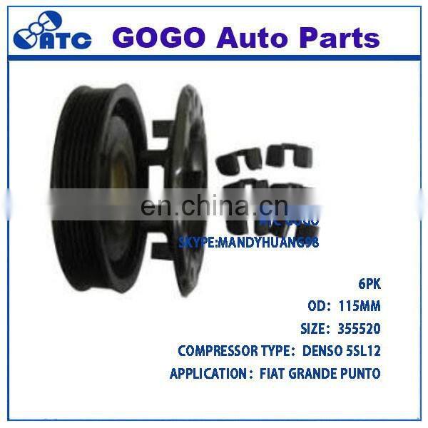 High quality air conditioning denso 5SL12 compressor clutch 55701201 compressor magnetic clutch for Fiat Grande Punto