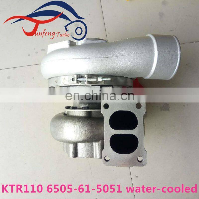 KTR110 Turbo 6505-61-5051 6505615051 water cooled turbocharger used for Komatsu truck D375A-5 SA6D170E engine