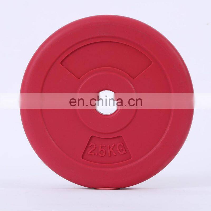 High Quality Body Fitness Equipment Rubber Weightlifting Barbell