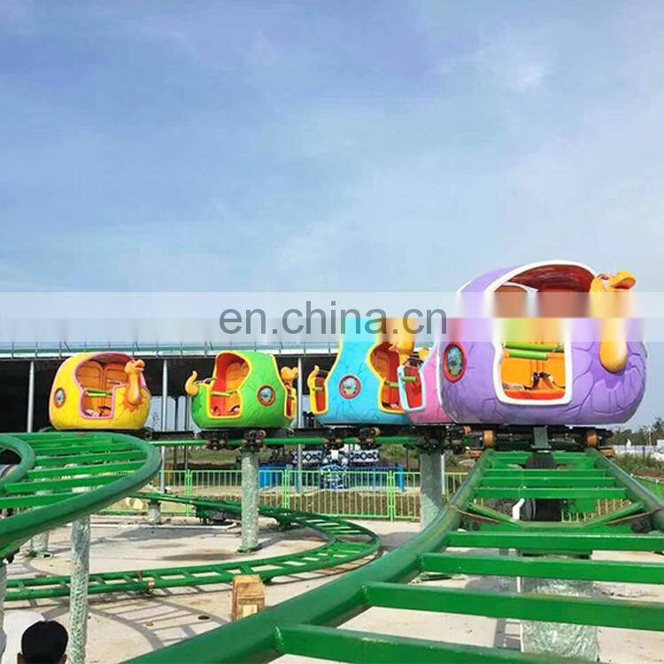 dinosaur kids ride amusement park products cheap mini roller coaster