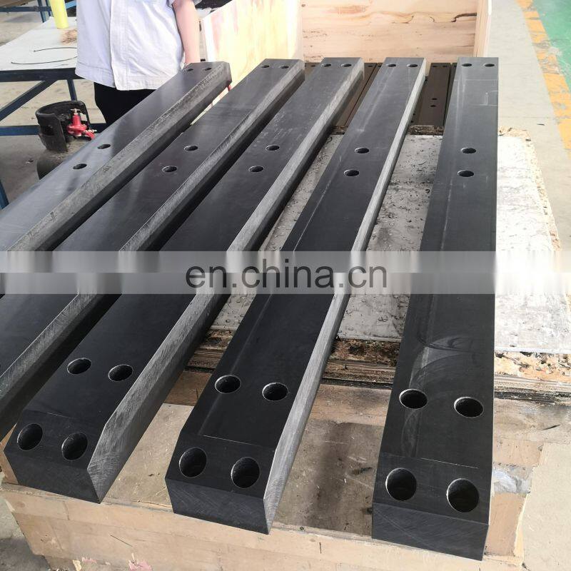 New era of construction machinery crawler materials Impact resistant black color UHMWPE TRACK PADS