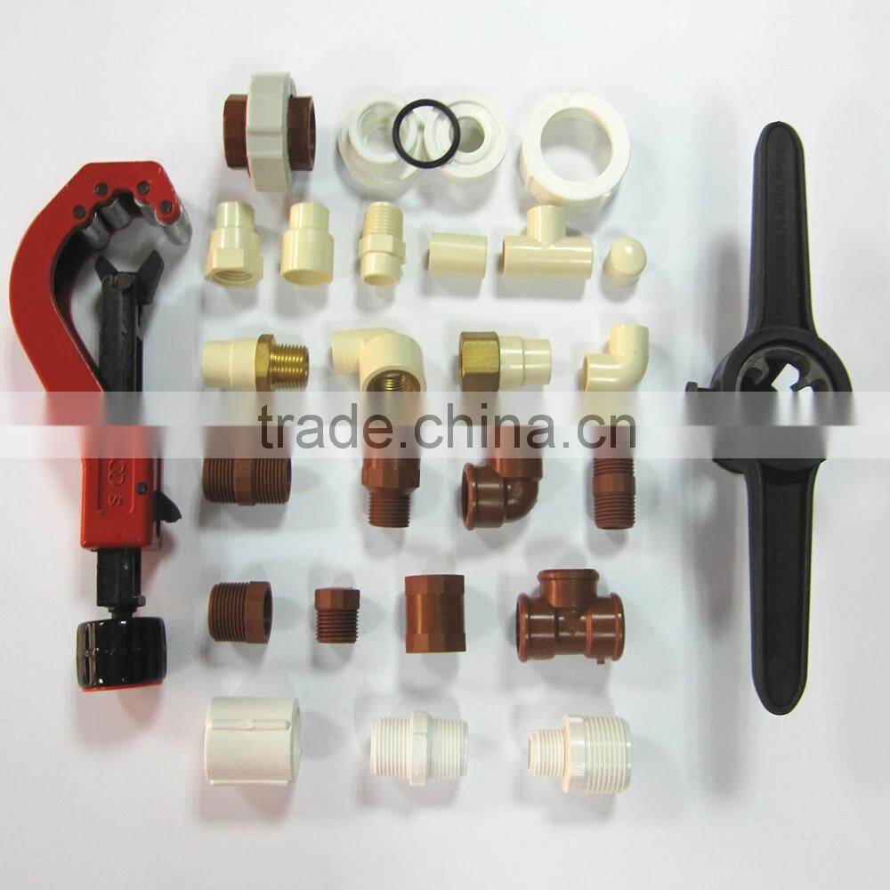 china supplier plastic fitting Nipple socket pph fitting for hot water pipe system