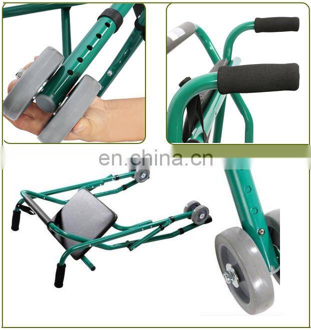 Quality Rollator Mobility Walking Aids Aluminum Sturdy Folding Walker for Disabled Medical Health Care Old People Outdoor