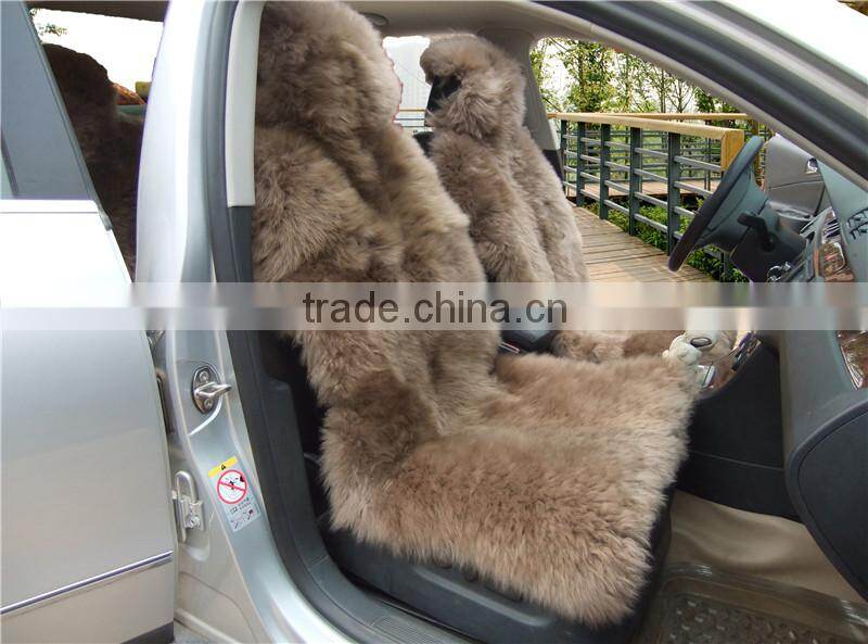 fashion desion sheepskin fur car seat cover wholesale