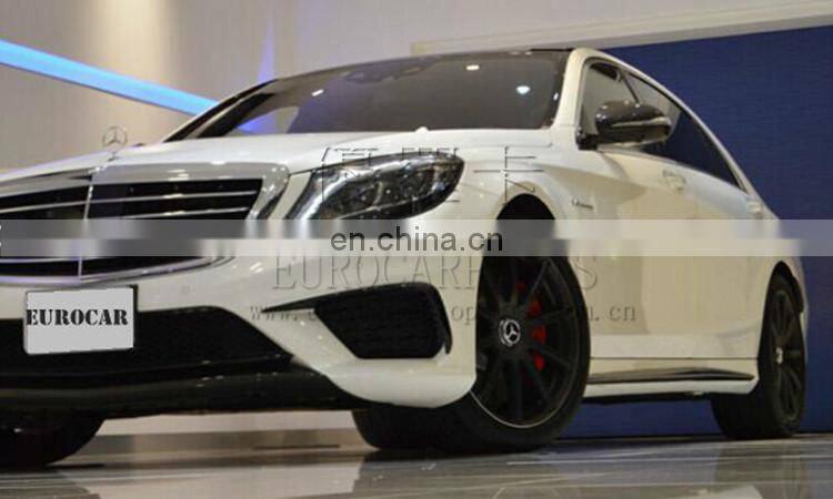 S63 S65 carbon fiber parts fit for S-class W222 S63/ S65 OE carbon fiber front lip canard side skirts mirror cover diffuser