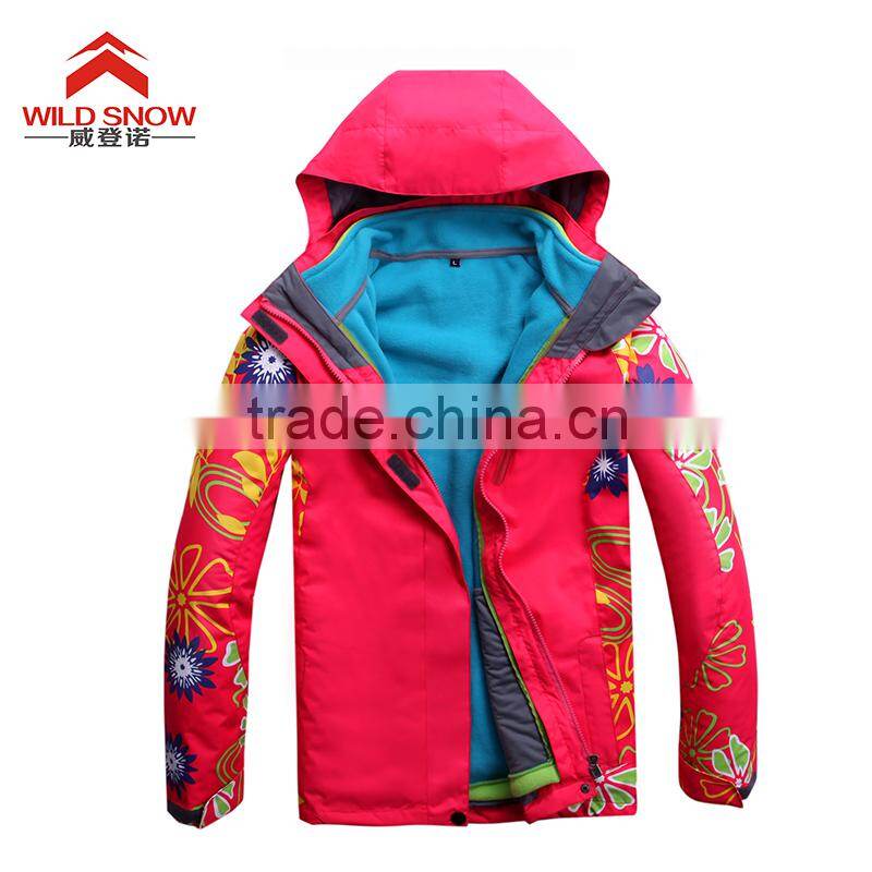waterproof warm colorful new design jacket for female for lady