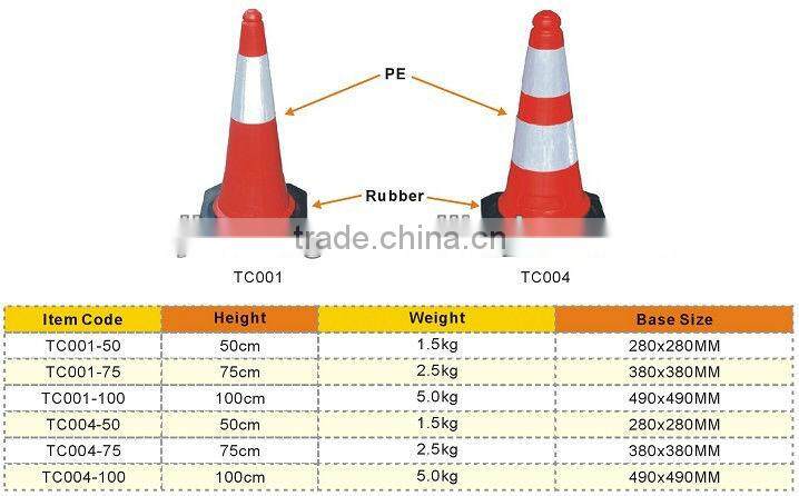 PE road safety traffic cone