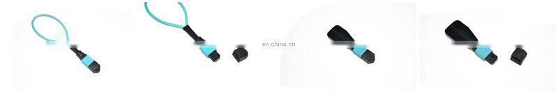 8 12 24 cores single mode Multimode fiber optic cable MTP MPO connector