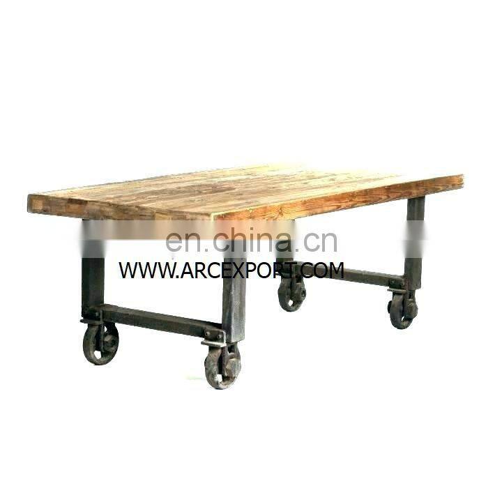 wooden cart table