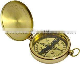 vintage brass compass