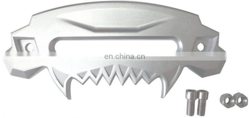 J071 Universal Beast Front Bumper Aluminum 4x4 Hawse Fairlead Synthetic Winch for SUV Wrangler Rubicon Sahara Sport JK JKU Car A